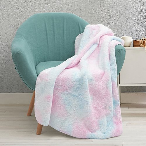 Minky deka s podšívkou z umelej kožušiny na sublimáciu
