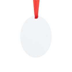 Műanyag medál szublimációhoz - ovális