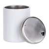 A mug without a handle 300 ml made of stainless steel with a lid for sublimation - white