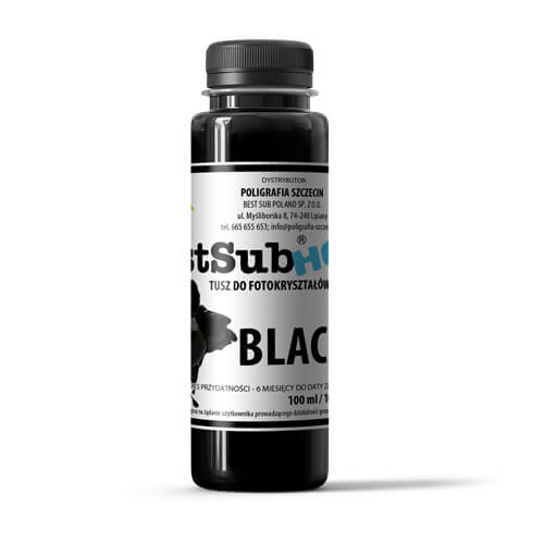 Fotokristālu tinte Best Sub HQ - melna 100 ml
