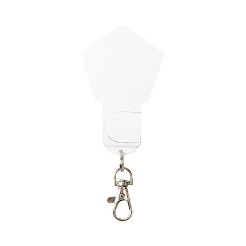 Illuminated acrylic key ring for sublimation - diamond