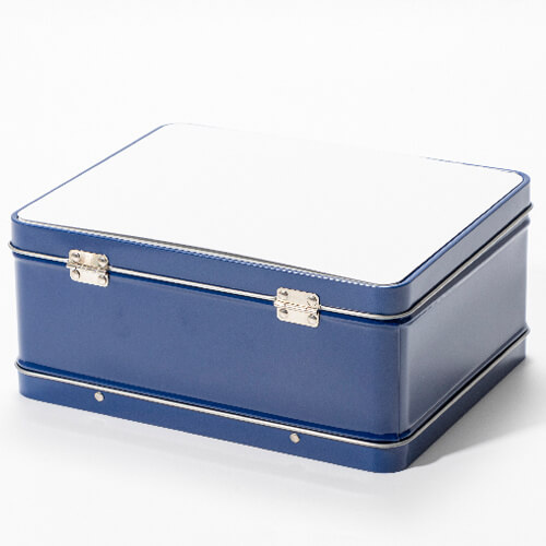 Metalen lunchbox voor sublimatie - blauw