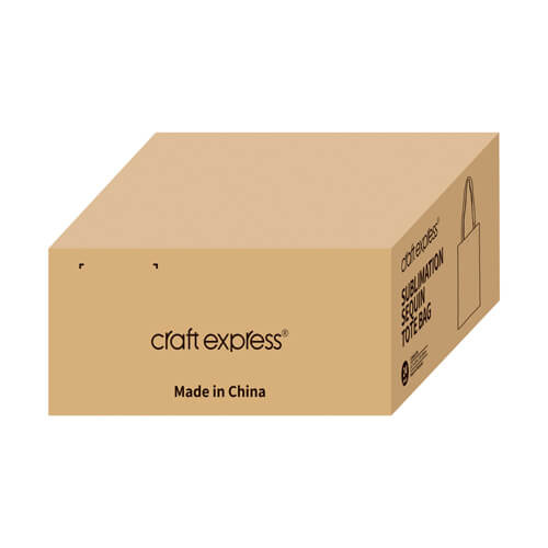 Set de 2 bolsas con lentejuelas blancas para sublimación