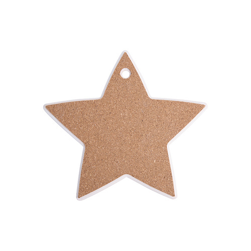 Ceramic coaster for sublimation – a five-pointed star