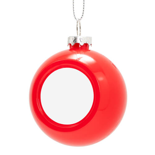 Kerstboom kerstbal Ø 6 cm voor sublimatie - glanzend rood