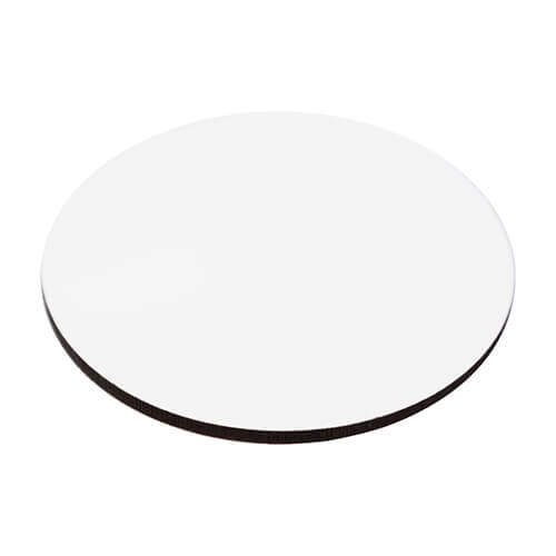 Rond mokkenplateau van vezelplaat voor sublimatie - Ø 9,5 cm