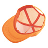Full colour Trucker cap voor volwassenen voor sublimatie en thermotransfer - oranje