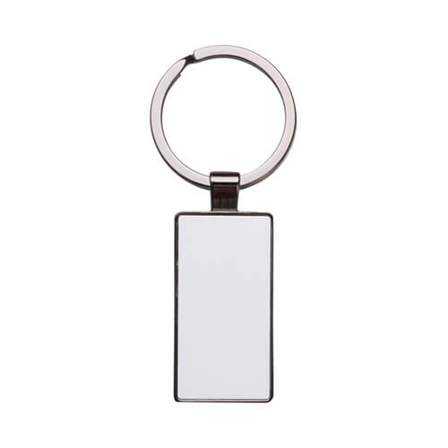 Porte-clés double face 2,2 x 5,1 cm pour sublimation - noir