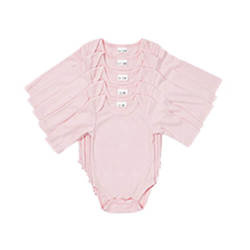 Langærmet body til børn til sublimering - pink