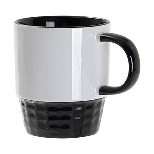 Stohovateľný hrnček 300 ml na sublimáciu - čierny