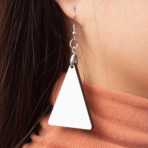 Earrings made of MDF for sublimation - triangle