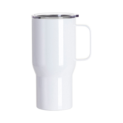 Mug de voyage 650 ml en acier inoxydable pour sublimation - blanche