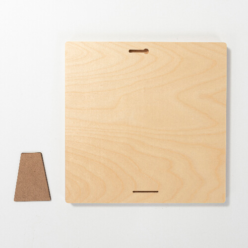 Square plywood photo frame for sublimation - 25.4 x 25.4 cm