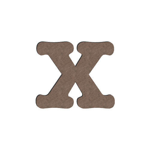 Dekoratīvs burts sublimācijai no MDF 10 cm X