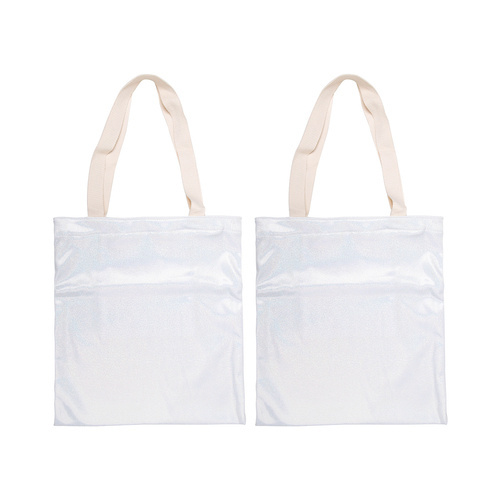 Set of 2 printable glitter shopping bags