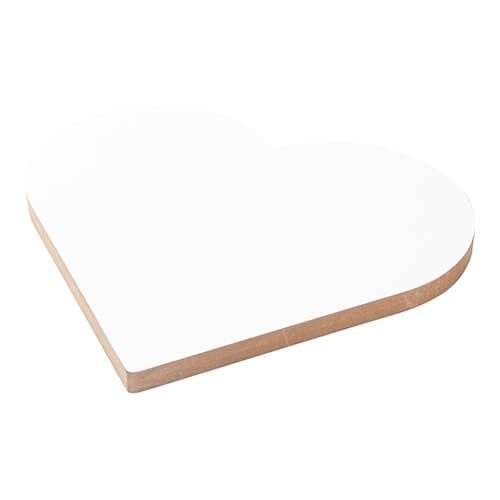 Valokuvakehys - sydän MDF-levystä sublimaatiota varten - 25,4 x 25,4 cm