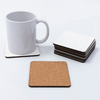 Square MDF mug coaster 9 x 9 cm for sublimation