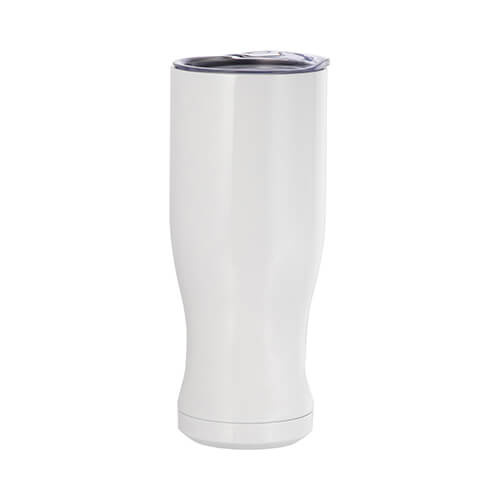 600 ml sublimeringsglas i rustfrit stål - hvid