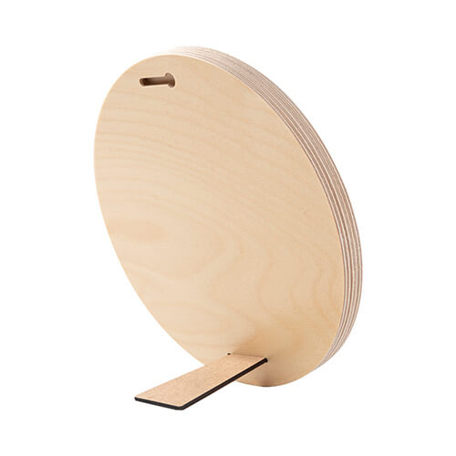 Rund fotoram i plywood för sublimering - Ø 20,3 cm