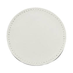 Pyöreä nahkalappu tarranauhalla sublimaatiota varten