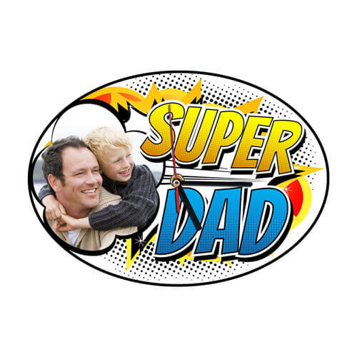 Zidni sat od MDF-a - Ovalni - Sublimacijski termo transfer