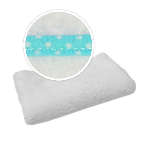 Türkiz díszített takaró fehér pöttyökkel Szublimáció