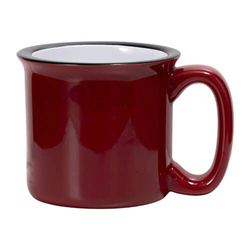 Keramische geëmailleerde mok 400 ml voor sublimatie - rood