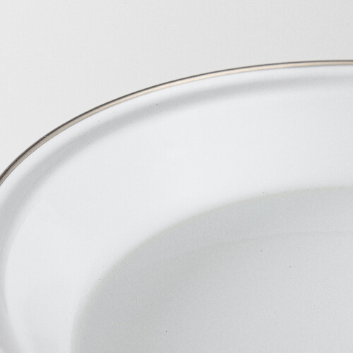 Enamel plate Ø 25 x 3,4 cm for sublimation