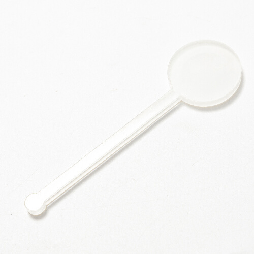 Acryl drankroerder 10 cm voor sublimatie - cirkel