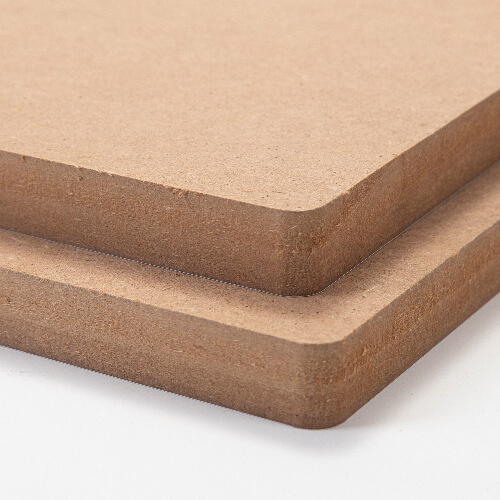 Vezelplaat voor sublimatie 20 x 20 x 1,5 cm - 2 stuks. - lichtbruine rug