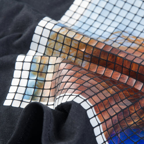 Metallic foil - square sequin 24 x 100 cm