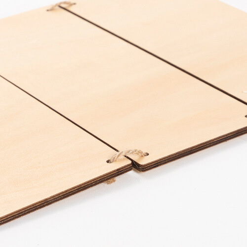 Three hanging plywood frames for sublimation