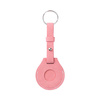 Leren sleutelhanger met riem / AirTag etui voor sublimatie - roze