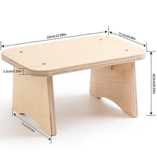 Taburete infantil de madera contrachapada para sublimación