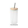 Mason Jar lasimuki 650ml bambukorkilla sublimointia varten