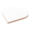 Valokuvakehys - sydän MDF-levystä sublimaatiota varten - 25,4 x 25,4 cm