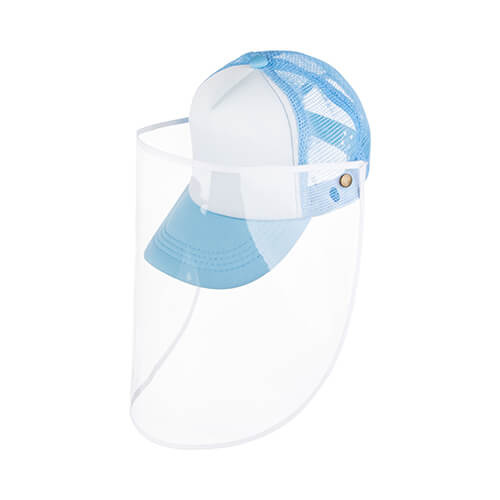 Children's sublimation visor cap - light blue