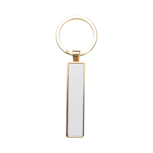 Llavero de doble cara 1,3 x 6,3 cm para sublimación - dorado
