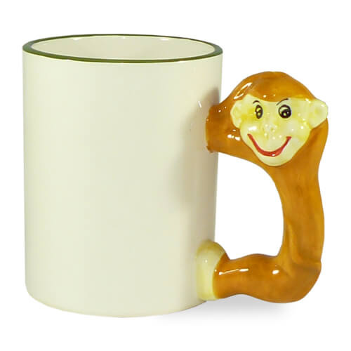 Skodelica 330 ml opica Sublimacija Termični prenos