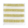 Canvas mug coaster 10 x 10 cm cream with light green stripes for sublimation