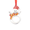 Metalni privjesak za božićno drvce za sublimaciju - snjegović