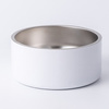Cuenco para dog de Steel inoxidable 960 ml para sublimación - blanco