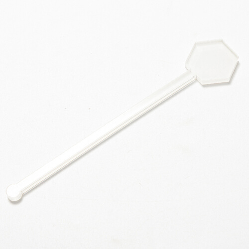 Acryl drankroerder 15 cm voor sublimatie - zeshoek