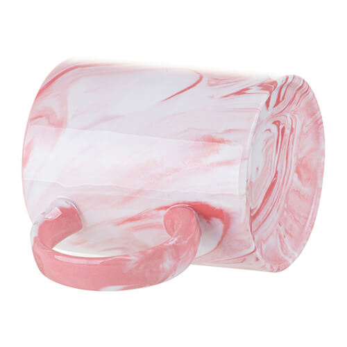 330 ml mok voor sublimatie - roze marmer