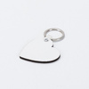 Double-sided MDF keychain for sublimation - heart