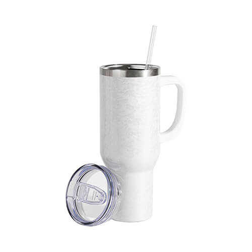 Kubek podróżny 1200 ml 3D Puff Cloud do sublimacji - biały