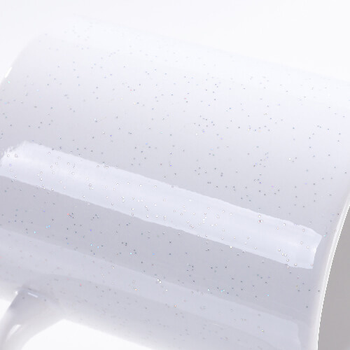 Glanzende, glitterende mok van 330 ml voor sublimatie