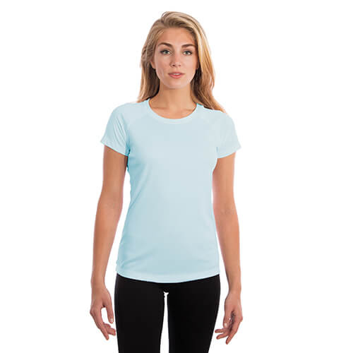 Solar kortærmet T-shirt til sublimering til kvinder - Arctic Blue