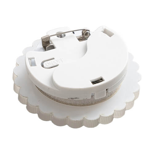 Akrylový odznak s farebným LED podsvietením pre sublimáciu - korunka