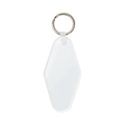 Plastic keyring for sublimation - diamond